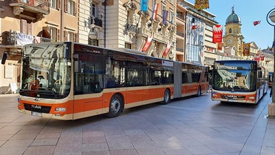 Sedam zglobnih gradskih autobusa MAN Lion's City za Rijeku