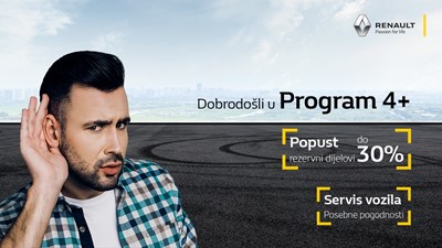 Dobro došli u Renault 4+ program