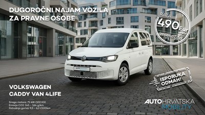 Posebna ponuda za dugoročni najam vozila Volkswagen CADDY VAN 4LIFE